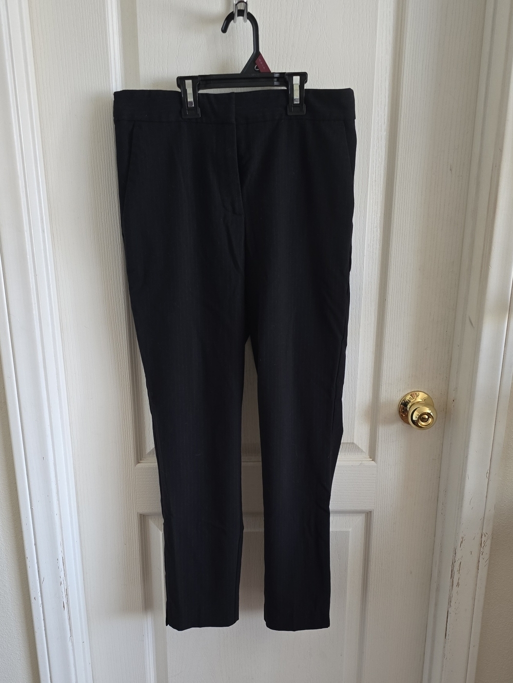 Zara Black Pinstripe Dress Pants